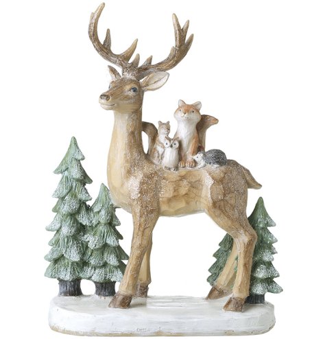 Delightful ornament inspired by a charming woodland theme.