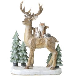 Adorable ornament featuring a woodland-inspired design.