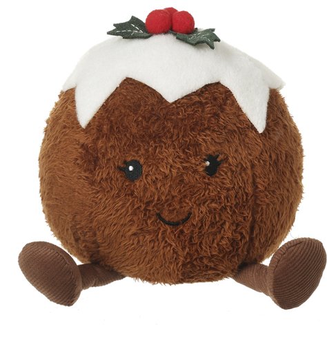 Welcome holiday fun with our cute Christmas Pudding Person Plush toy!