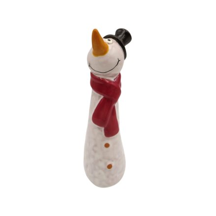 15.4cm Ceramic Snowman Figurine