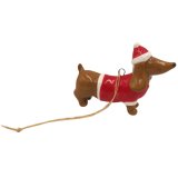 Adorable sausage dog ornament to add warmth and character to your festive tree