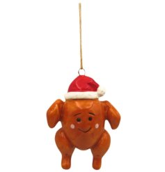Add festive cheer with this charming Turkey Tree Decoration