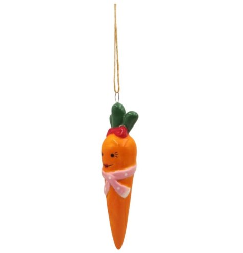 Charming carrot-inspired ornament to honour mum on her special celebration