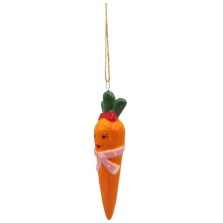 Mum Carrot Tree Decoration, 10cm 