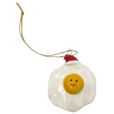 A quirky fried egg with a festive twist to brighten your Christmas display