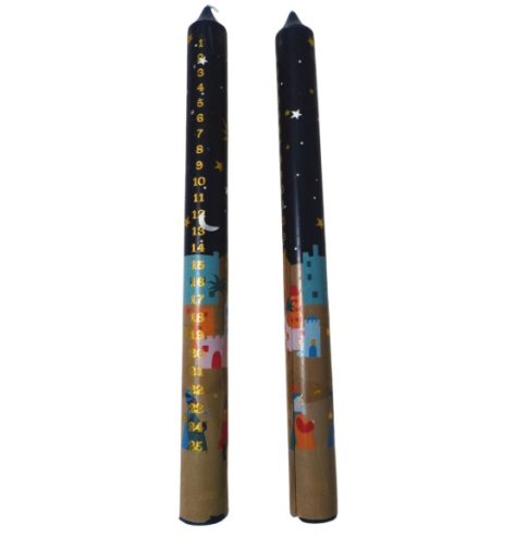 Brighten your season with our Nativity-themed Advent candle.