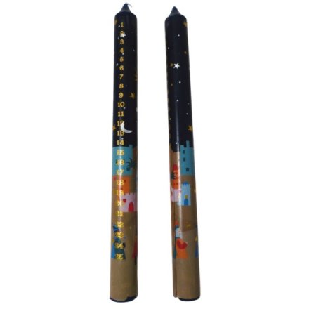 Brighten your season with our Nativity-themed Advent candle.