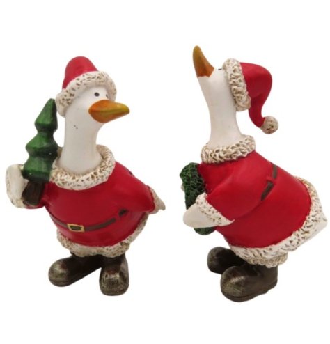Add holiday cheer to your space with this delightful 10cm Christmas Duck decoration.