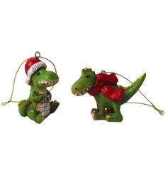 Add a playful Jurassic touch to your home or garden with the vibrant Dinosaur Tree Decorations