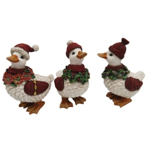 Bring holiday joy with this delightful Assorted Christmas Duck.