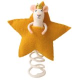Add a whimsical sparkle to your Christmas tree with our Star and Mouse Tree Topper