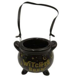 Enchant your home with this charming mini cauldron, perfect for display on shelves and mantles