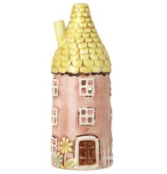 Bring cozy charm to any room with this Pink Round Ceramic T-light Holder.