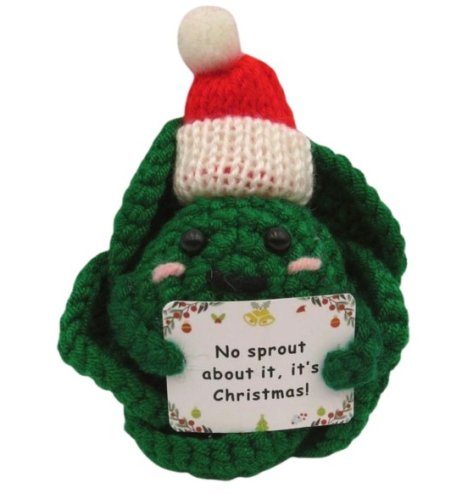 Bring charm home with this 10cm handmade crochet sprout decoration.