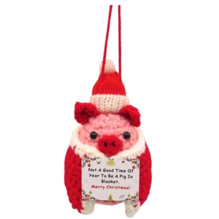Bring cuteness home with this 11cm Crochet Pig in Blanket – a charming addition to any collection!