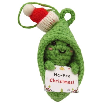 Bring charm to your space with this handcrafted Crochet Pea in Pod decoration.