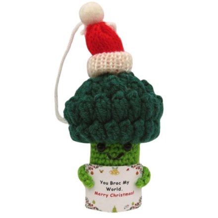 Adorable 13cm broccoli crochet made from soft, premium yarn.