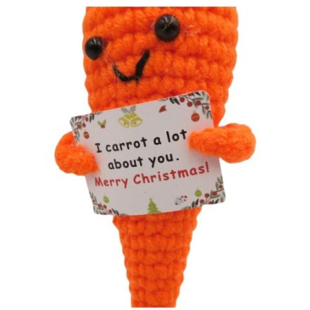 Bring warmth to your space with this handmade crochet carrot decor