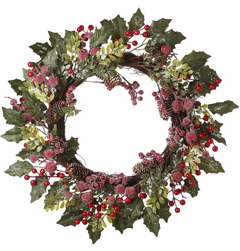 Celebrate the holidays with this festive Holly Berry Wreath!