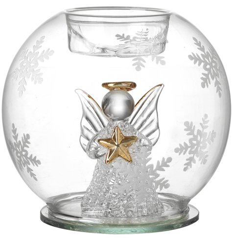 Enhance your space with this 10cm clear glass T-Light Holder, adding a touch of elegance and calm.