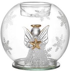 Bring calm and style to your space with this 10cm clear glass T-Light holder.