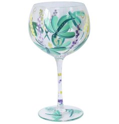 Charming dragonfly balloon-shaped gin glass with unique design and style.