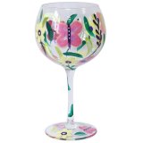 a charming colourful gin glass