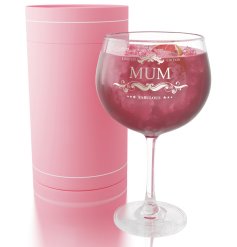 Celebrate your special mum in style with The Mum Gin Glass