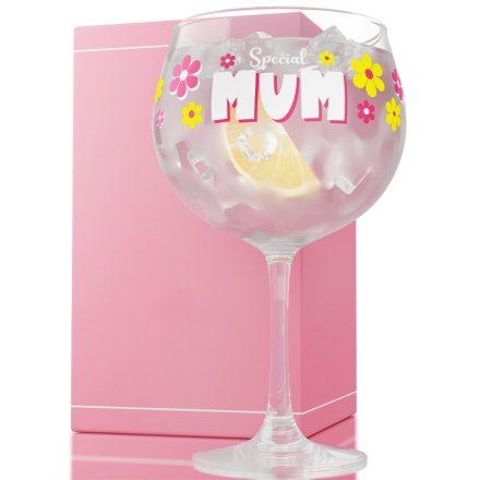 Special Mum Balloon Gin Glass, 750ml 