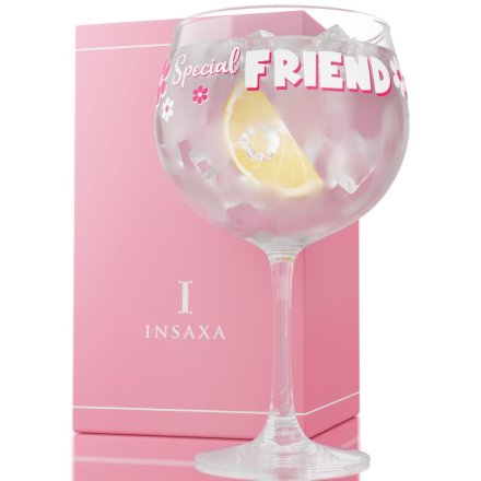 Celebrate your bond with The Special Friend Gin Glass Large