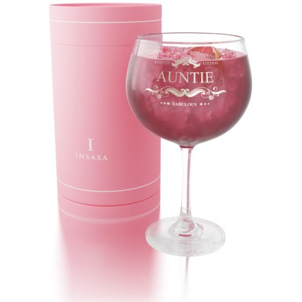  a stunning limited edition auntie gin glass 