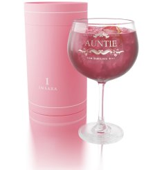  a stunning limited edition auntie gin glass 