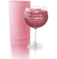  Elegant Balloon Glass Gift for Nanna / Grandma 