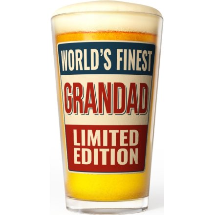 Toast to your favourite grandad with the World's Best Grandad Beer Glass.