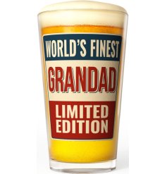 Toast to your favourite grandad with the World's Best Grandad Beer Glass.