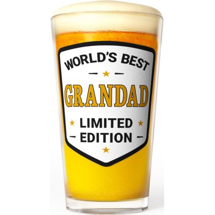 a personailsed grandad glass