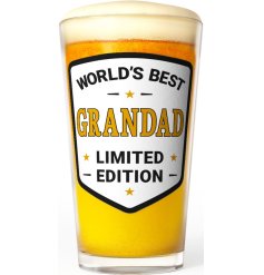 a personailsed grandad glass