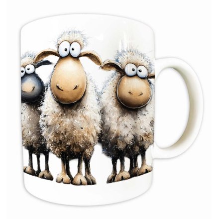 Sheepies Ceramic Mug, 9.5 cm