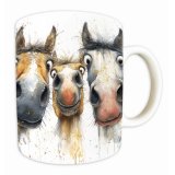 Enjoy your favorite brew in style with the Shirley Macarthur Unsaddled Mug