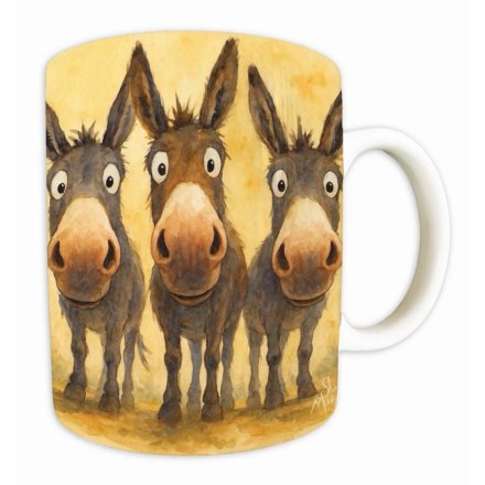 9.5cm Just Donkeys Mug