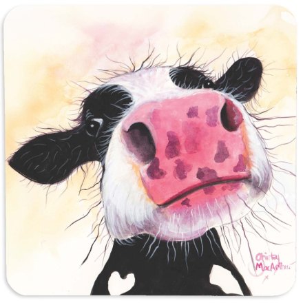 Betsy Blueberry MDF Coaster, 10cm 