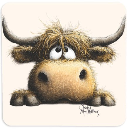 Boris MDF Coaster, 10cm 