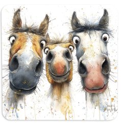 Protect your surfaces in style with the Unsaddled MDF Coaster