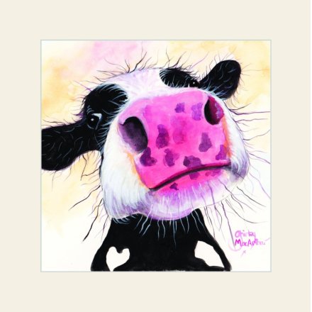 18.8cm Betsy Blueberry Mounted Print 