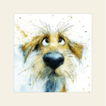 18cm Terry The Terrier Mounted Print 