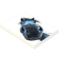 A delightful notepad featuring a playful Burt design.