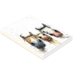 A6 notepad featuring a playful horse design for your notes and doodles.