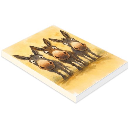 14.7cm Just Donkeys A6 Notebook