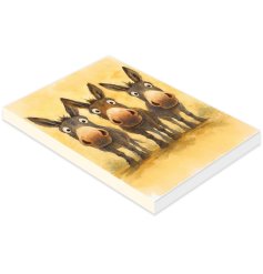 The Just Donkeys A6 Notebook: a playful and unique stationery set full of charm.