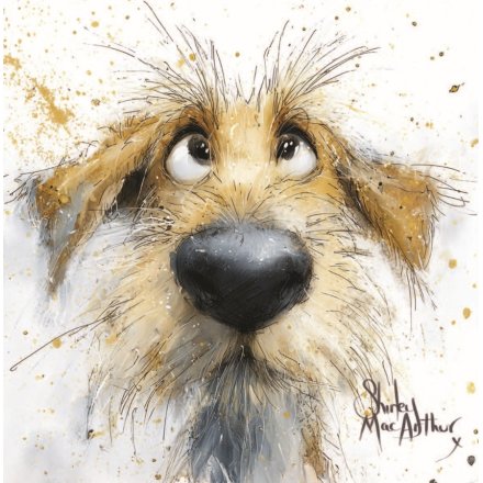 Terry The Terrier Greeting Card, 15cm 